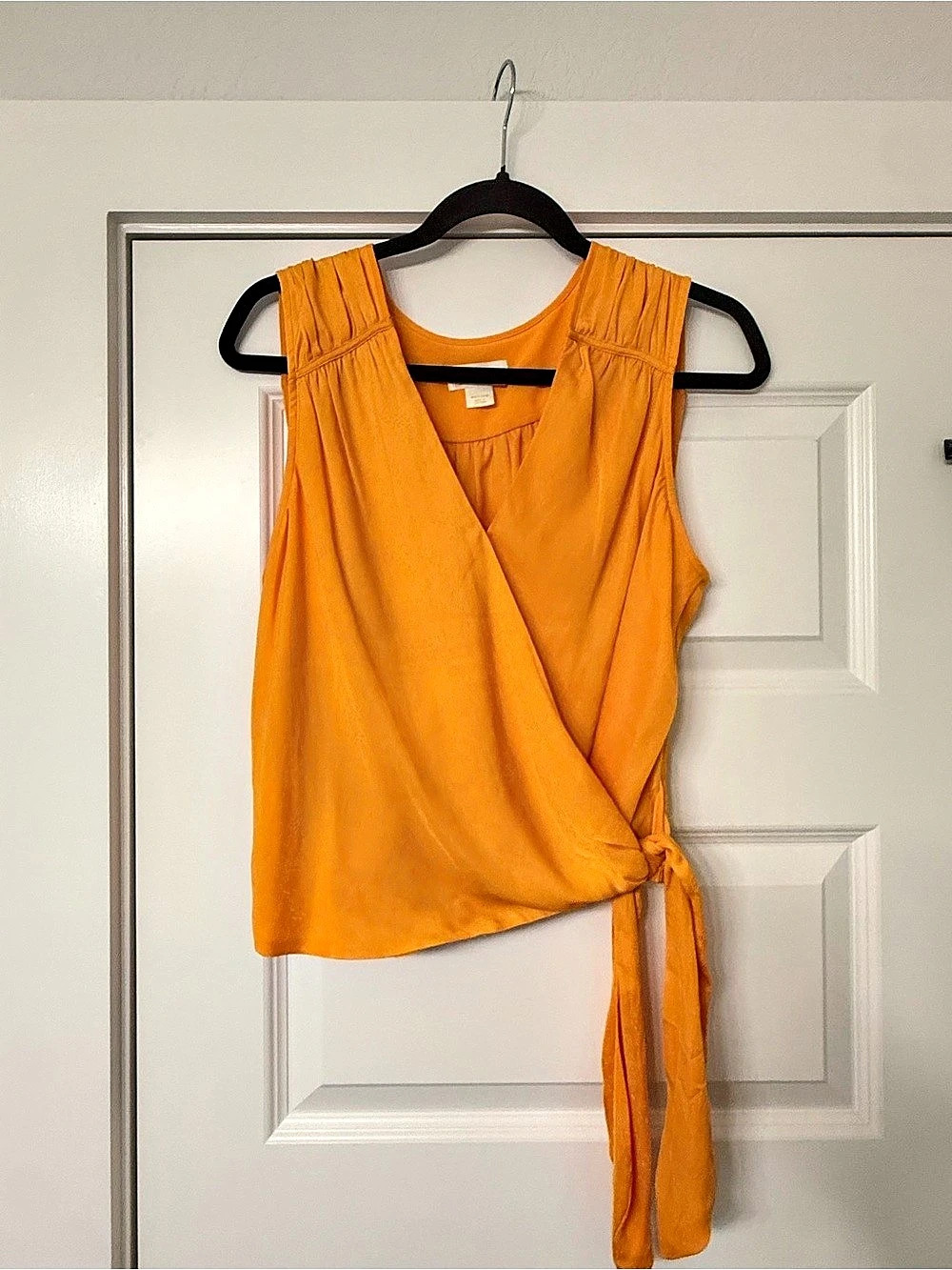 Maeve from Anthropologie Wrap Front Blouse